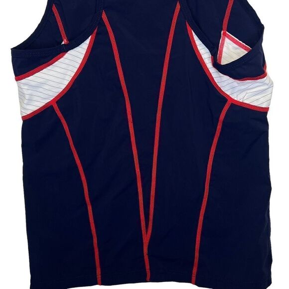 TYR Men’s large Red White Blue Singlet Tank Triathlon Team USA - Picture 3 of 11